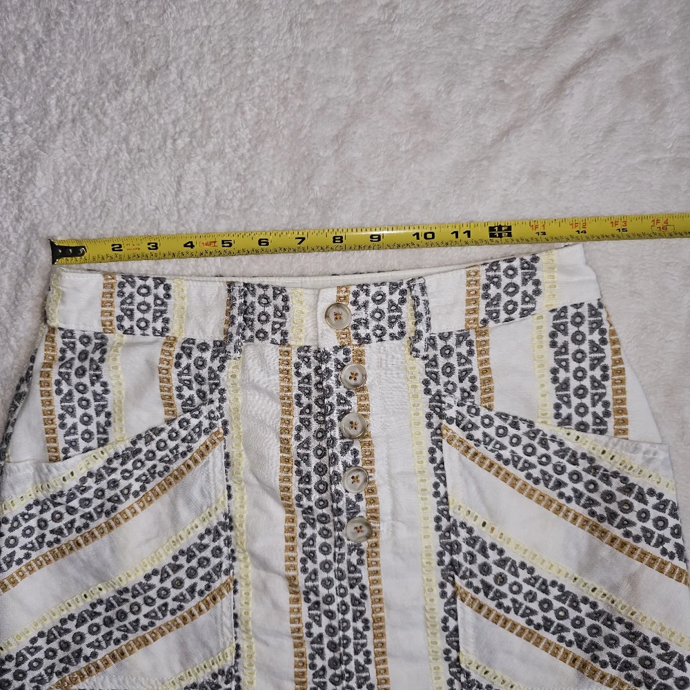 Anthropologie 2-Piece Shirt And Skirt Set Size 4